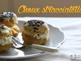 Petits choux stracciatella