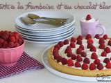 Tarte à la framboise et au chocolat blanc