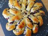 Brioche spirale infernale chocolat, coco et cranberries {#DéfiBoulange}