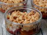 Crumble de nectarines aux noisettes