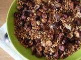 Granola noisettes, figues, dattes et son d'avoine