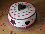 Layer cake framboises et abricot