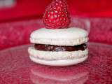 Macarons noix de coco et chocolat blanc et macarons choco-framboises