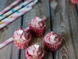 Mini-cupcakes très framboise