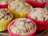 Muffins aux fraises, crumble d'avoine