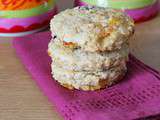 Scones rustiques {flocons d'avoine, amandes, pruneaux, abricots}