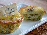 Flans de courgette au bleu