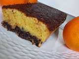 Fondant à l'orange et aux pépites de chocolat