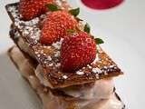 Mille-feuille gourmand aux fraises