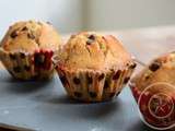 Muffins à la noisette et aux pépites de chocolat