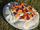 Pavlova et sa chantilly au basilic