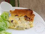 Tourte d'été aux côtes de blettes, chabichou, pignons de pin & cranberries