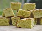 Brownies au chocolat blanc et thé Matcha - Une ribambelle d'histoires