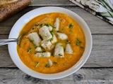 Soupe complète carottes, orange et quenelles - Une ribambelle d'histoires