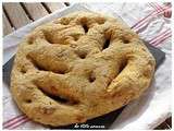 Fougasse aux tomates confites et salicorne