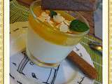 Pannacotta au lait de coco et gelée de mangue spéciale nini