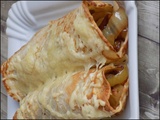 Crêpes à l'oignon caramélisé et emmental