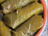 Feuilles de vigne farcies (Dolma)