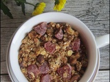 Granola fraises pistaches