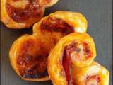 Palmiers chorizo comté