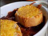 Ragout de boeuf, croutons au cheddar