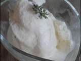 Sorbet au fromage de chèvre et miel