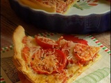 Tarte tomate fromage moutarde