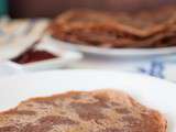 Crêpes au chocolat au soja (sans lactose, sans beurre et sans oeuf)