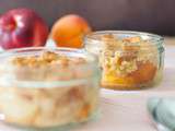 Crumble aux nectarines et abricots