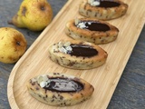 Barquettes amandes poires chocolat