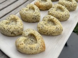 Bouchees coeurs citron pavot