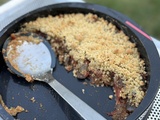 Crumble a la riste d'aubergines confites