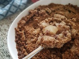 Crumble aux pommes chataigne