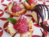 Fraises feuilletees gourmandes avec ou sans gluten