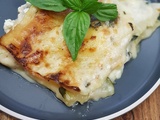 Lasagnes courgettes chevre basilic