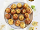 Mini canneles fromage frais et jambon