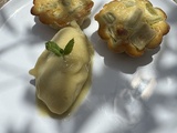 Mini clafoutis rhubarbe avec ou sans lactose et gluten