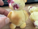 Nounours chocolat blanc framboises