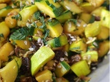 Salade de courgettes a l'aigre-douce