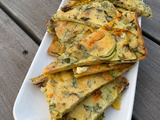 Scarpaccia de courgettes au basilic