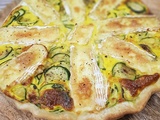 Tarte courgettes camembert basilic