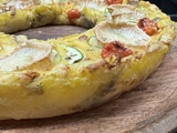 Tarte pommes de terre courgettes chevre