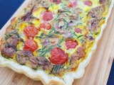 Tarte tomates roquefort noix