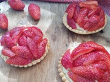 Tartelettes fraises sans lait et sans gluten