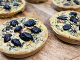 Tartelettes vertes olives et pignons