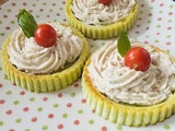 Terrines de courgettes au fromage frais et thon
