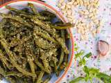 Celle qui faisait…des haricots verts au pesto {végétalien}