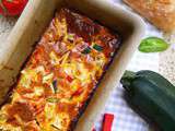 Celle qui faisait…un flan aux courgettes, aux tomates et au basilic