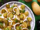 Celle qui faisait…une salade de pommes de terre à l’alsacienne {végétalien}