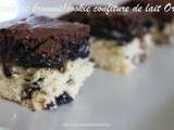 Carrés de brownie/cookie à la confiture de lait et Oréos